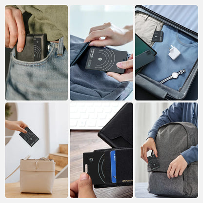 Smart Wallet Tracker Card for Apple Ios Find My Item Wireless Charging Tag Tracker Card Key/Bag Finder Bluetooth Gps Tracker