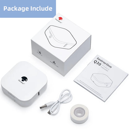 Phomemo Q30 Mini Wireless Label Printer - Portable Thermal Sticker Maker with Various Label Paper