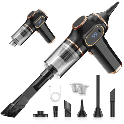 Powerful ABS Wireless Car Vacuum Cleaner - Ultimate Cleaning Solution for Home, Office, and Car!