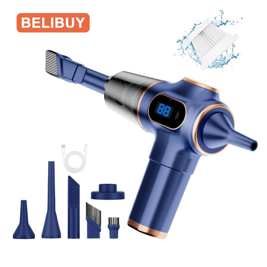 Powerful ABS Wireless Car Vacuum Cleaner - Ultimate Cleaning Solution for Home, Office, and Car!