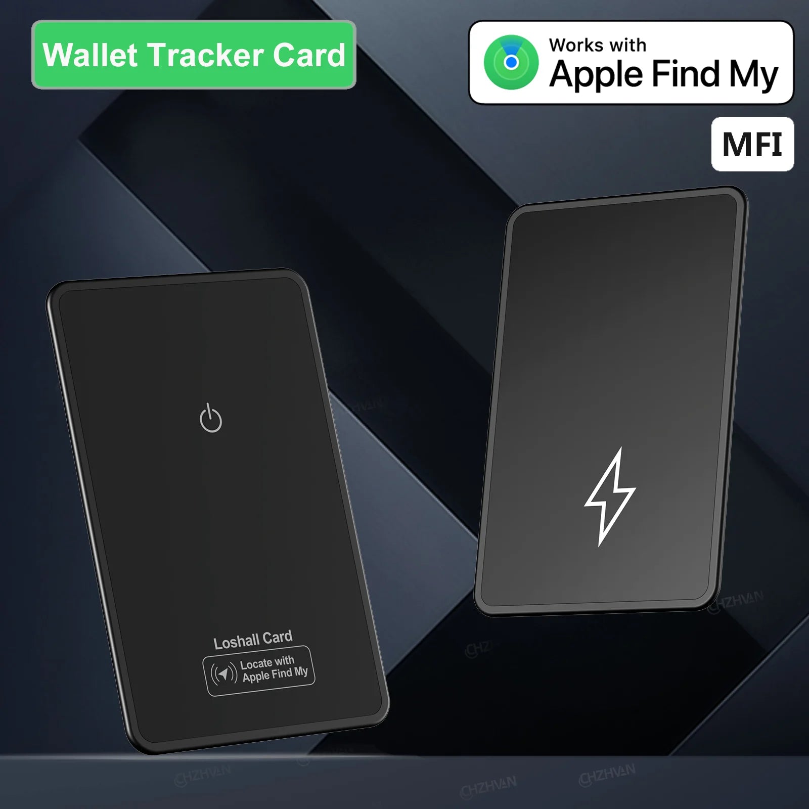 Smart Wallet Tracker Card for Apple Ios Find My Item Wireless Charging Tag Tracker Card Key/Bag Finder Bluetooth Gps Tracker